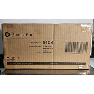 Premier Pro 1.5 V Alkaline C Batteries 6 Boxes Of 12 To Case